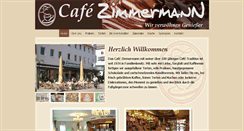 Desktop Screenshot of cafe-zimmermann.de
